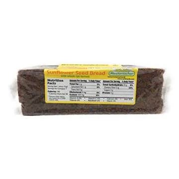 Mestemacher Natural High Fiber Bread 3 Flavor Variety Bundle: (1) Mestemacher Fitness Bread, (1) Mestemacher Rye Bread, and (1) Mestemacher Sunflower Seed Bread, 17.6 Oz. Ea. (3 Total)