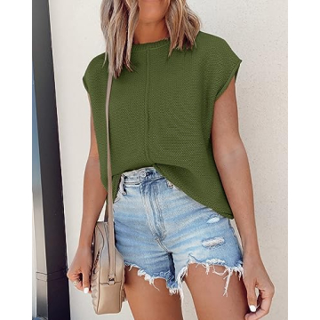 Saodimallsu Summer Casual Crew Neck Sweater Vest