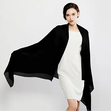 Elegant RIIQIICHY Silk-like Shawls for Women