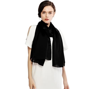 Elegant RIIQIICHY Silk-like Shawls for Women