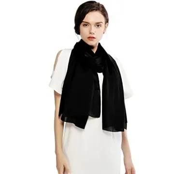 Elegant RIIQIICHY Silk-like Shawls for Women