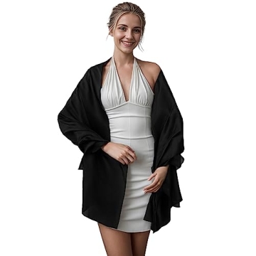 Elegant RIIQIICHY Silk-like Shawls for Women