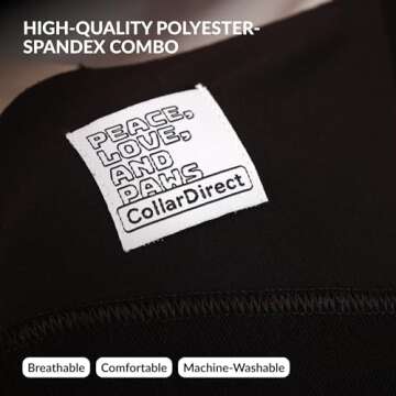 Dog Sling Carrier for Small Dogs - Anti-Anxiety Cat Sling, Puppy Pouch - Pet Sling in Gray Black Blue Green Pink Yellow (Black, Large)