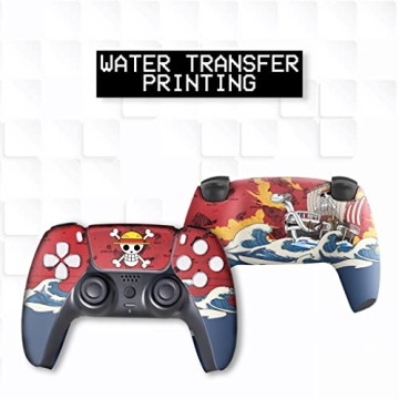 One Piece Hydro-Dip PS-5 Controller | Unique Custom Design