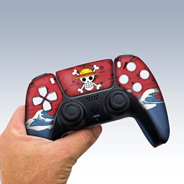 One Piece Hydro-Dip PS-5 Controller | Unique Custom Design