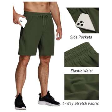 Quick Dry Running Shorts - COOFANDY Men’s 2 Pack