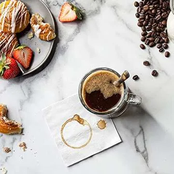 Comfy Package [Case of 4000-4.5 x 4.5 Folded] White Beverage Napkins - 1-Ply Bulk Cocktail Napkins, Restaurant Bar Paper Napkins and Party Napkins (9 x 9 Unfolded)