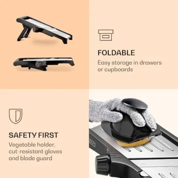 Gramercy Food Slicer with Gloves for Safe Slicing