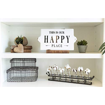 Creative Co-Op Distressed Metal Wall Sign for Home Decor