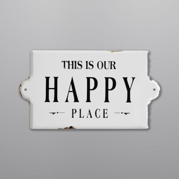 Creative Co-Op Distressed Metal Wall Sign for Home Decor