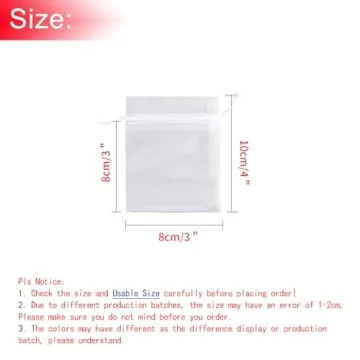 Bezall Mini Organza Gift Bags for Weddings and Parties