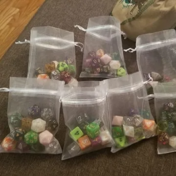 Bezall Mini Organza Gift Bags for Weddings and Parties