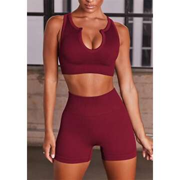 Summer 2 Piece Seamless Crop Tank & High Waist Leggings
