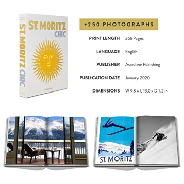 St. Moritz Chic Coffee Table Book for Travel Lovers