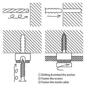 RTNLIT Swag Hook for Chandelier Ceiling Lights Cable, Lamp Hook for Fabric Electrical Cord Cable Hanging Pendant Lighting Fixtures(White, Pack of 5)