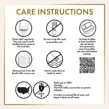 Hot Tools Pro Signature One Step Replacement Attachment | Style, Dry & Brush (Medium), Purple