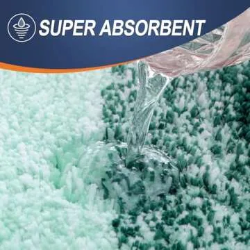 OLANLY Bathroom Rugs Mat 24x16, Extra Soft Absorbent Microfiber Bath Rugs, Rubber Backing, Quick Dry, Washable Bath Mats for Bathroom Floor, Tub, Shower and Home Decor Accessories, Blackish Green