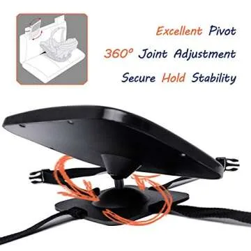 Facekyo Back Seat Baby Mirror | Wide Crystal Clear View | Rear Facing Car Seat Mirror | Shatterproof | Easy to Install | Keep an Eye on Your Baby While Driving