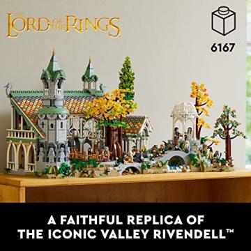 LEGO Icons Rivendell Building Kit for LOTR Fans