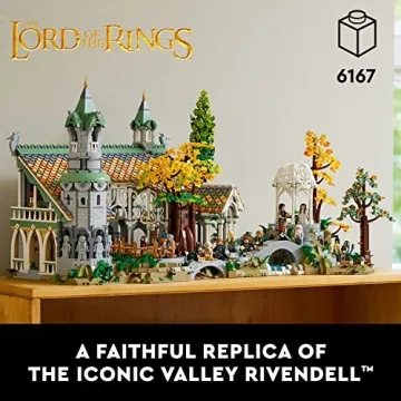 LEGO Icons Rivendell Building Kit for LOTR Fans