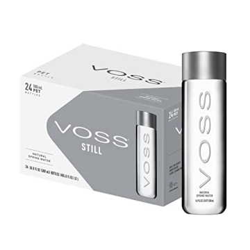 VOSS Premium Still Bottled Natural Water - BPA-Free - 24 Pack - Elegant Design & Great Taste
