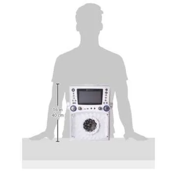 Singing Machine Bluetooth Karaoke with LCD Monitor and Lights
