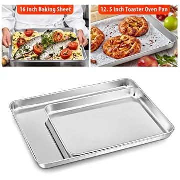 TeamFar 7-Piece Stainless Steel Bakeware Set for All Occasions
