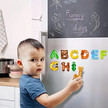 Large Size Magnetic Letters for Kids with Cute Animals