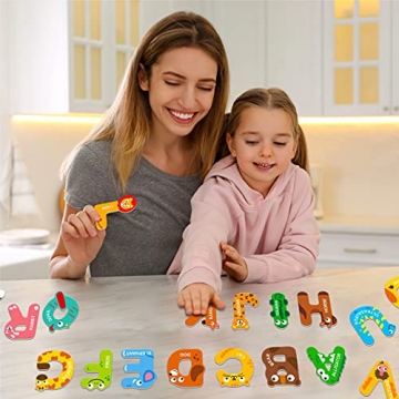 Large Size Magnetic Letters for Kids with Cute Animals