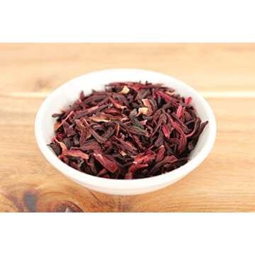 Anthony's Organic Hibiscus Flowers, 1 lb, Cut & Sifted, Gluten Free, Non GMO, Non Irradiated, Keto Friendly