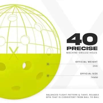 Franklin Sports Outdoor X-40 Pickleball Balls in 3 Pack