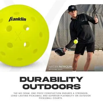 Franklin Sports Outdoor X-40 Pickleball Balls in 3 Pack