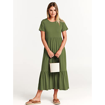 Stylish ANRABESS Summer Maxi Dress with Pockets