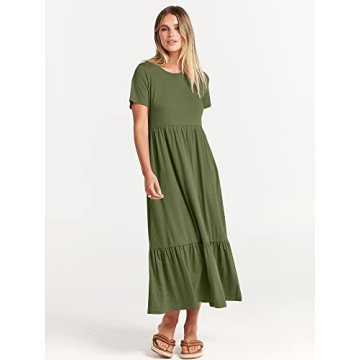 Stylish ANRABESS Summer Maxi Dress with Pockets