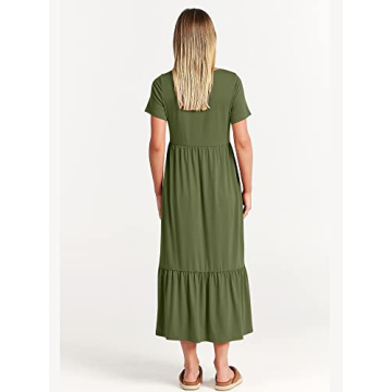 Stylish ANRABESS Summer Maxi Dress with Pockets
