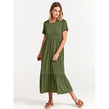 Stylish ANRABESS Summer Maxi Dress with Pockets
