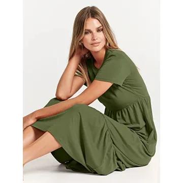 Stylish ANRABESS Summer Maxi Dress with Pockets