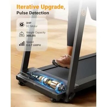 UREVO Folding Treadmills - 3.0 HP Home Fitness Solution