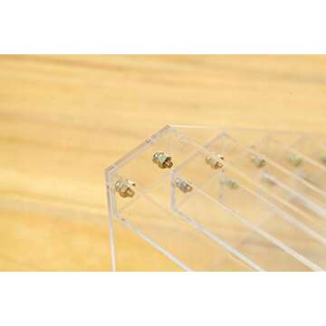 Nail Polish Organizer 6 Layers Acrylic Display Rack Storage Rack Holder Up to 60 Bottles