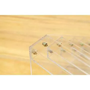 Nail Polish Organizer 6 Layers Acrylic Display Rack Storage Rack Holder Up to 60 Bottles