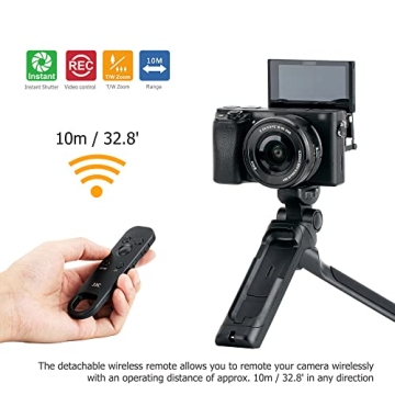 JJC Bluetooth Shooting Grip & Mini Tripod for Sony Cameras