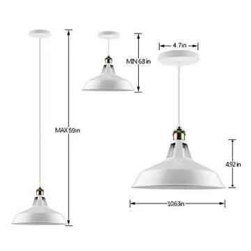 B2ocled Retro Pendant Light for Industrial Decor