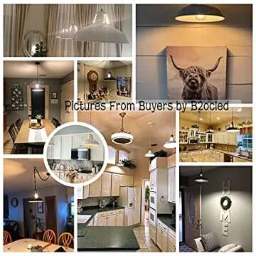 B2ocled Retro Pendant Light for Industrial Decor