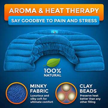 Weighted Neck and Shoulder Wrap - Instant Relief for Tension and Stress, Migraines, Headaches, Aches...