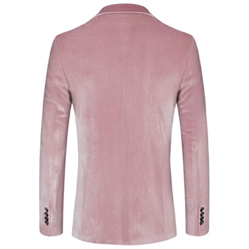 WEEN CHARM Velvet Blazer Slim Fit Tuxedo Jacket for Events