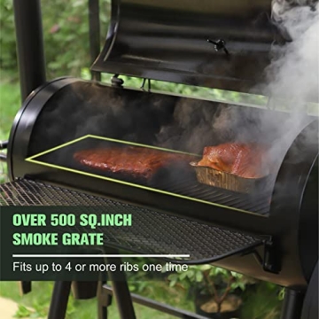 MFSTUDIO Heavy Duty Charcoal Smoker Grill with 942 SQ.IN.