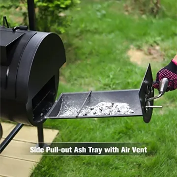 MFSTUDIO Heavy Duty Charcoal Smoker Grill with 942 SQ.IN.