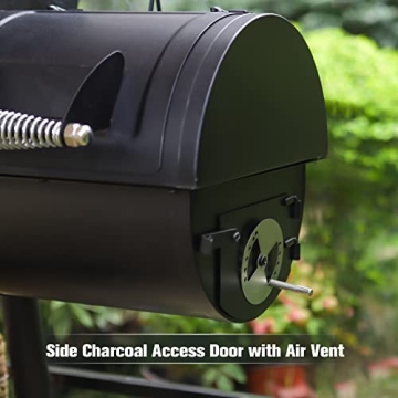 MFSTUDIO Heavy Duty Charcoal Smoker Grill with 942 SQ.IN.