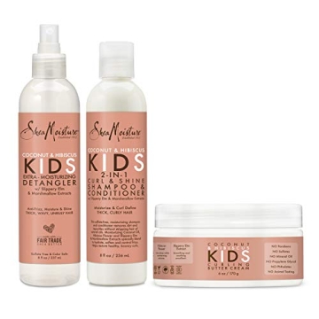 SheaMoisture Kids Curly Hair Care Trio: Hydration & Shine