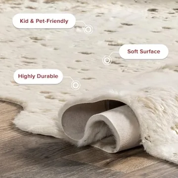 Shop nuLOOM Iraida 6x8 Shaped Cowhide Area Rug